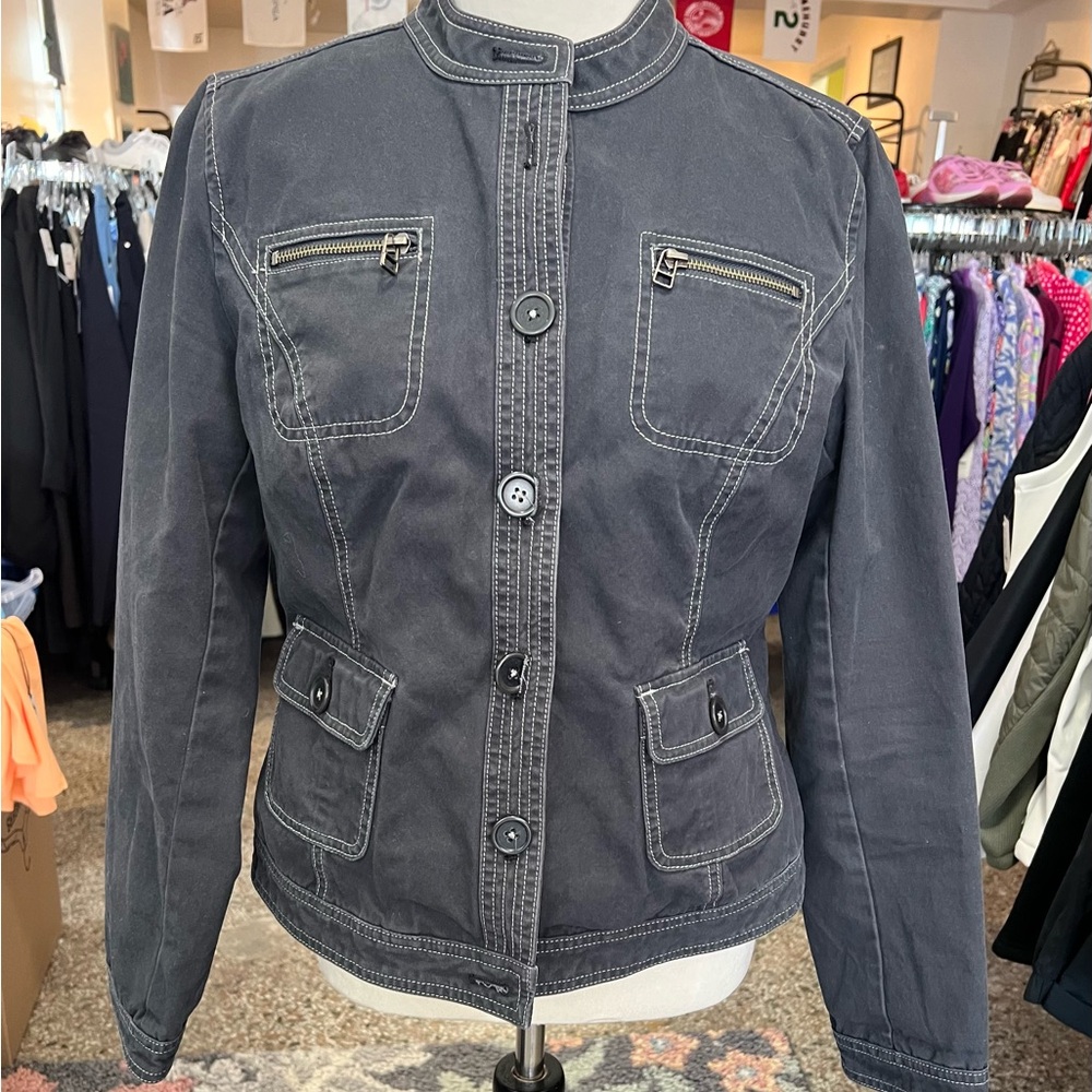 Women's Boden Blue Slate Jacket Size 10 (L)